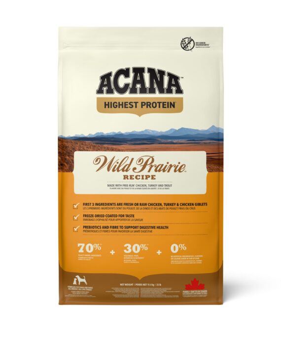 Acana Highest Protein Wild Prairie Recipe Dry Dog Food