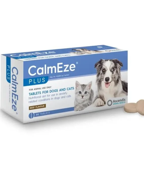 Calmeze Plus Calming Tablets for Dogs & Cats Box of 30