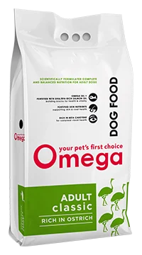 Omega: Classic Adult Dog Food - Ostrich